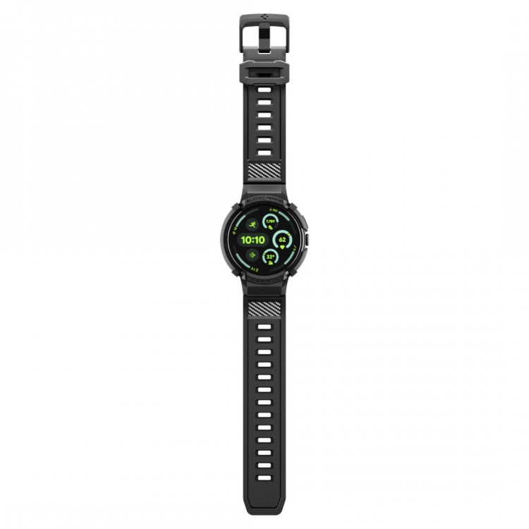 Θήκη Spigen SGP Rugged Armor PRO με λουράκι για Google Pixel Watch 4 41mm (2025) - ΜΑΥΡΟ - ACS09484
