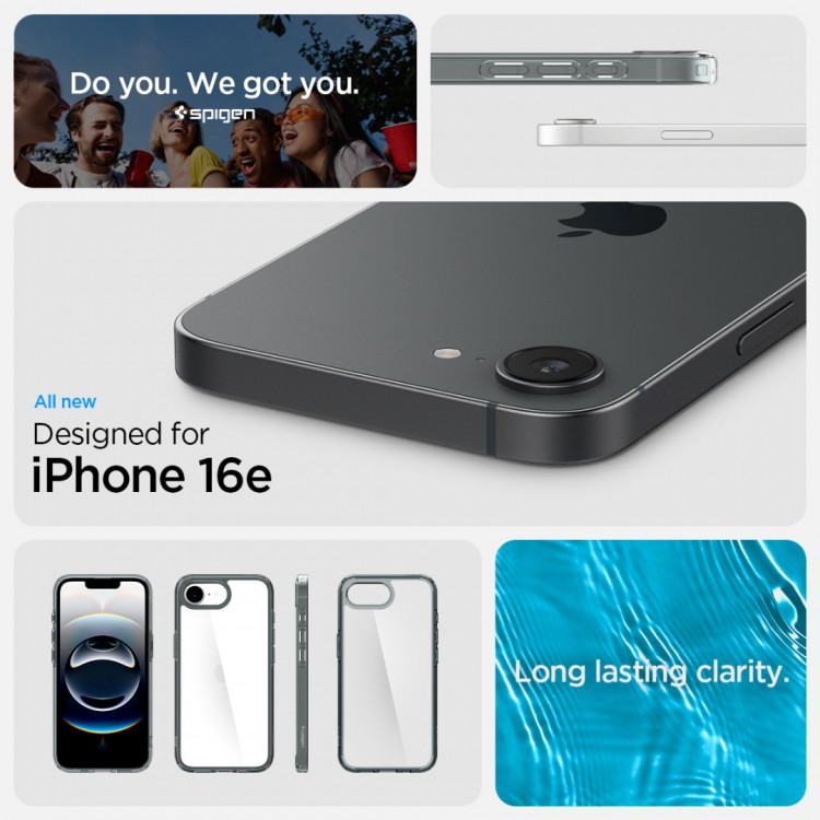 Θήκη Spigen SGP Ultra Hybrid για APPLE IPHONE 16e 6.1 2025 - ΔΙΑΦΑΝΟ space crystal - ACS09531