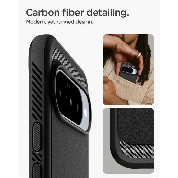 Θήκη Spigen SGP Ultra Rugged Armor MAG MAGSAFE για Google Pixel 10 Pro/Pixel 10 - ΜΑΥΡΟ - ACS09698