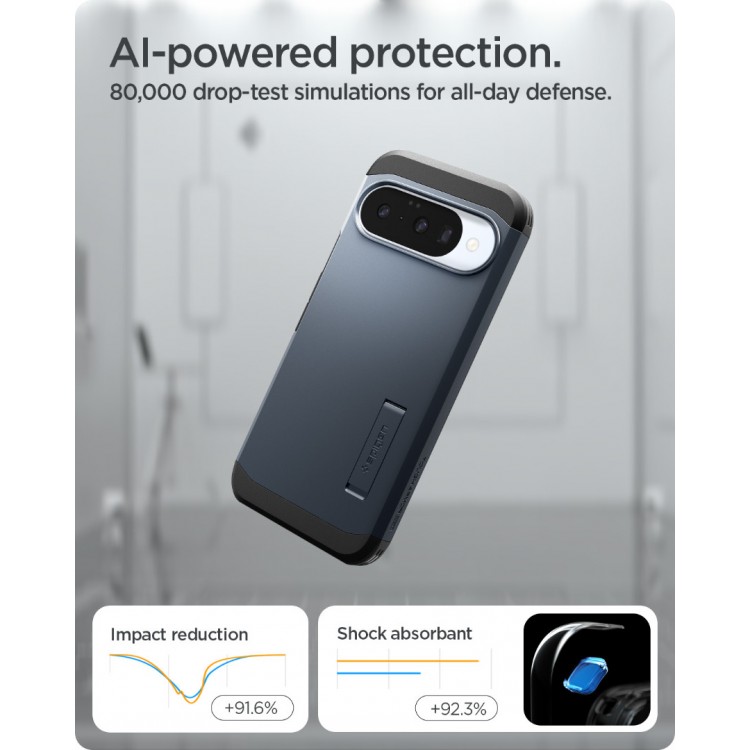 Θήκη SPIGEN SGP Tough Armor MagSafe για Google Pixel 10 Pro/Pixel 10 - Metalslate ΜΠΛΕ - ACS09706