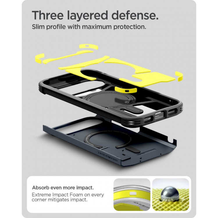 Θήκη SPIGEN SGP Tough Armor MagSafe για Google Pixel 10 Pro/Pixel 10 - Metalslate ΜΠΛΕ - ACS09706