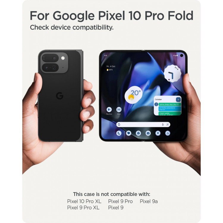 Θήκη Spigen SGP Slim Armor Pro MagSafe/Pixelsnap για Google Pixel 10 Pro Fold 2025 - ΜΑΥΡΟ - ACS09741