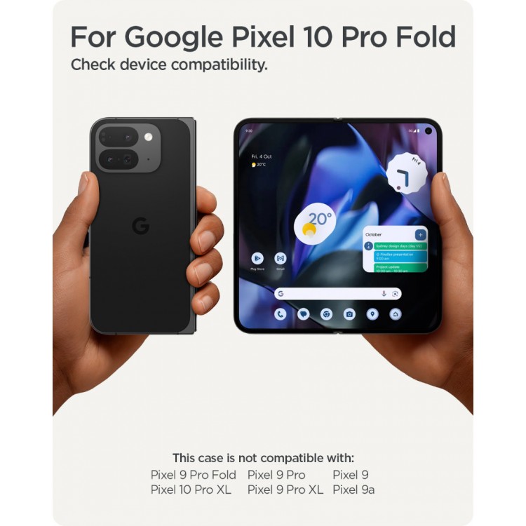 Θήκη Spigen SGP ULTRA HYBRID MagSafe για GOOGLE PIXEL 10 Pro Fold 2025 - ΔΙΑΦΑΝΟ / ΛΕΥΚΟ - ACS09742