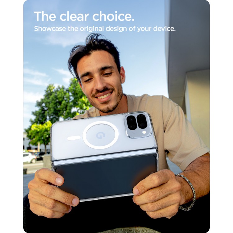 Θήκη Spigen SGP ULTRA HYBRID MagSafe για GOOGLE PIXEL 10 Pro Fold 2025 - ΔΙΑΦΑΝΟ / ΛΕΥΚΟ - ACS09742
