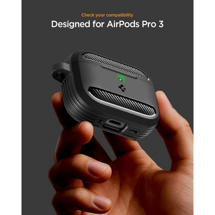 Θήκη Spigen SGP ULTRA RUGGED ARMOR για Apple AirPods PRO 3 2025 - ΜΑΥΡΟ - ACS09822
