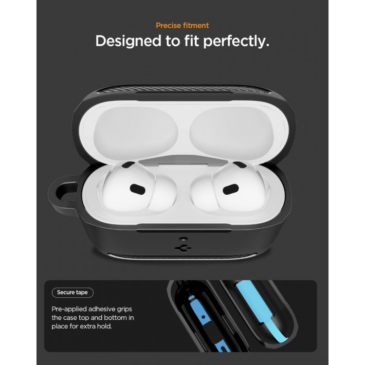 Θήκη Spigen SGP ULTRA RUGGED ARMOR για Apple AirPods PRO 3 2025 - ΜΑΥΡΟ - ACS09822
