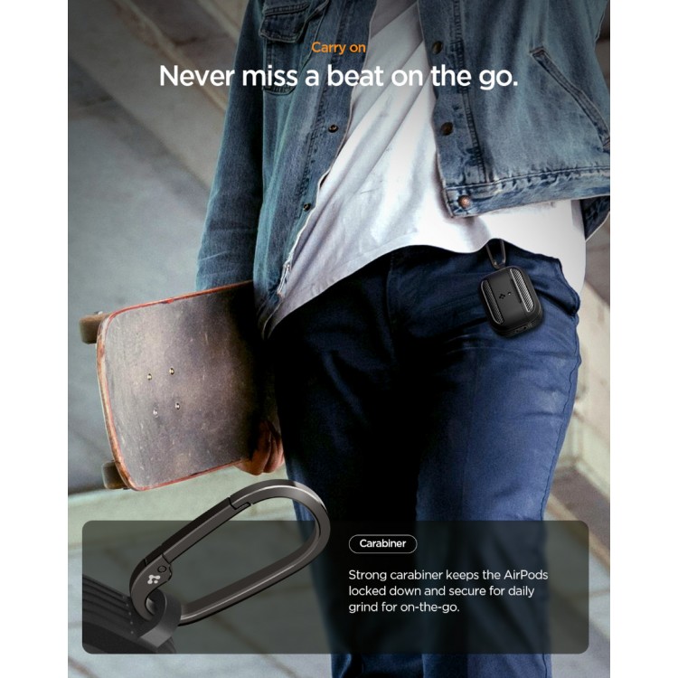 Θήκη Spigen SGP ULTRA RUGGED ARMOR για Apple AirPods PRO 3 2025 - ΜΑΥΡΟ - ACS09822