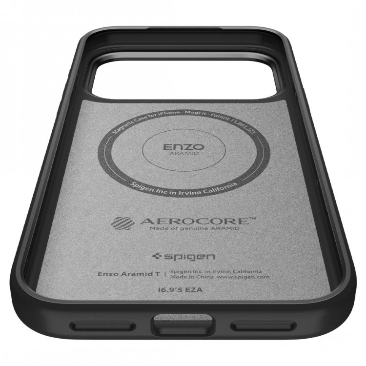 Θήκη Spigen SGP ENZO ARAMID T Camera Control MagFit MagSafe για Apple iPhone 17 PRO 6.3 2025 - MATTE ΜΑΥΡΟ - ACS09958
