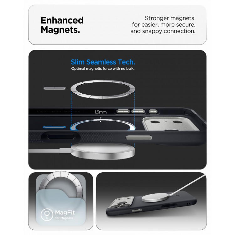 Θήκη Spigen SGP NANO POP MagSafe για Apple 17 Pro 6.3 5G 2025 - ΜΑΥΡΟ SESAME - ACS10328
