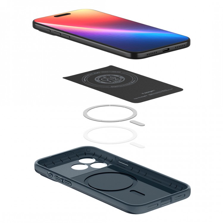 Θήκη Spigen SGP Thin Fit MAG MAGSAFE για APPLE IPhone 17 PRO MAX 6.9 5G 2025 - Metal Slate ΜΠΛΕ - ACS10277