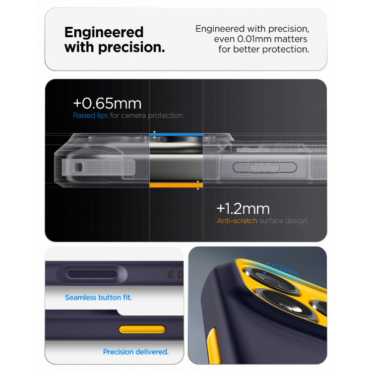 Θήκη Spigen SGP NANO POP MagSafe για Apple 17 Pro 6.3 5G 2025 - Blueberry Navy ΜΠΛΕ - ACS10326