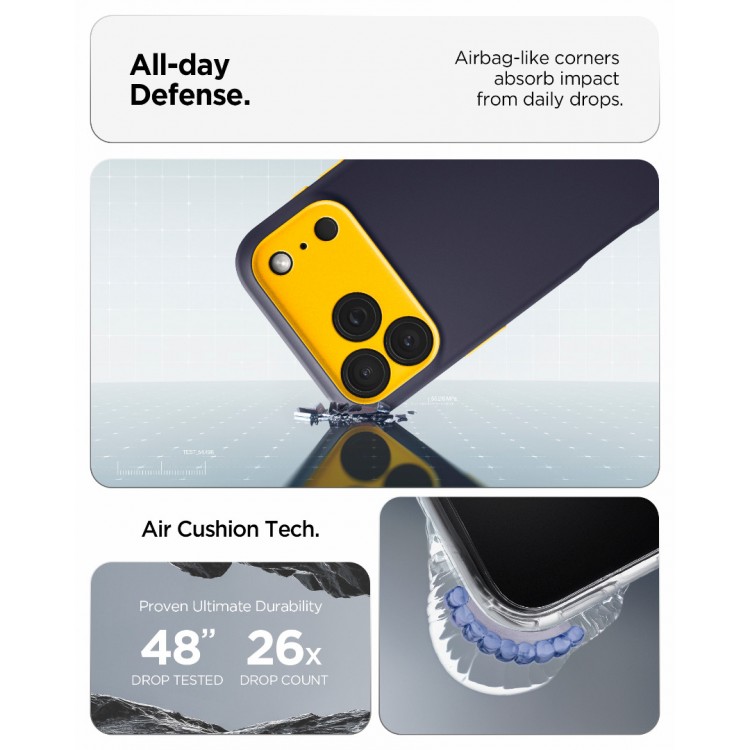 Θήκη Spigen SGP NANO POP MagSafe για Apple 17 Pro 6.3 5G 2025 - Blueberry Navy ΜΠΛΕ - ACS10326