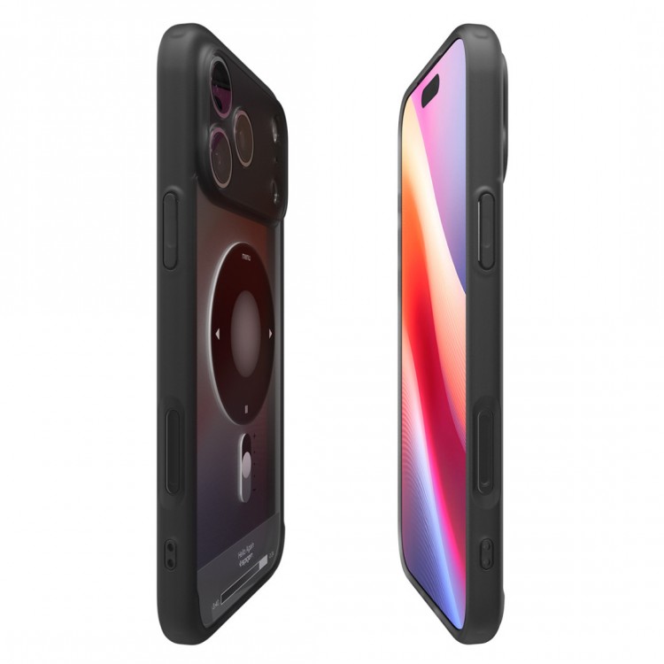Θήκη Spigen SGP Ultra Hybrid MAGSAFE για Apple iPhone 17 PRO 6.3 5G 2025 - RETRO Classic ΜΑΥΡΟ - ACS10356