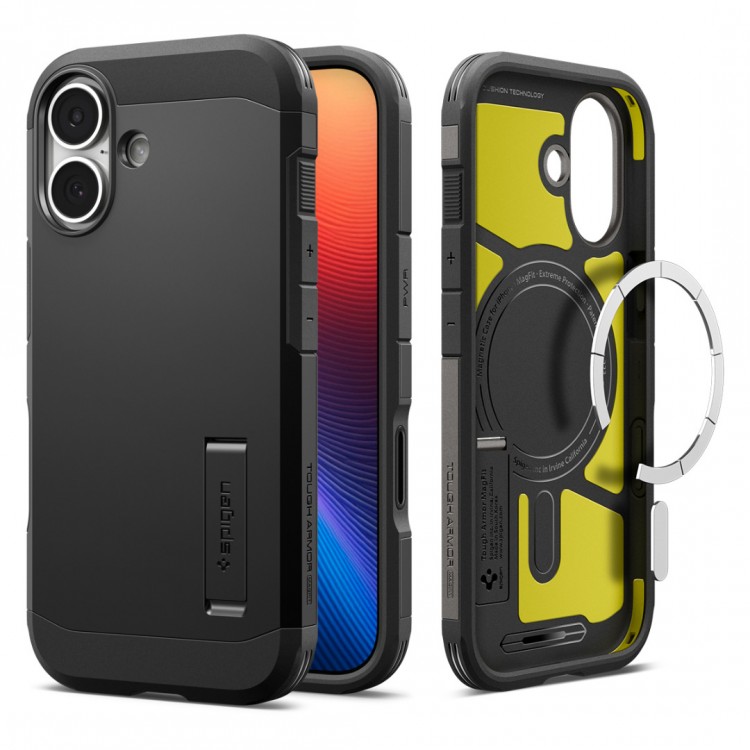 Θήκη Spigen SGP Tough Armor T MagFit MAGSAFE για Apple iPhone 17 6.3 5G 2025 - ΜΑΥΡΟ - ACS10391