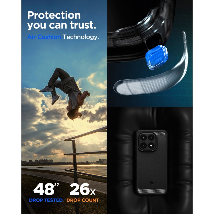 Θήκη Spigen SGP Rugged Armor για XIAOMI 15T - ΜΑΥΡΟ - ACS10459