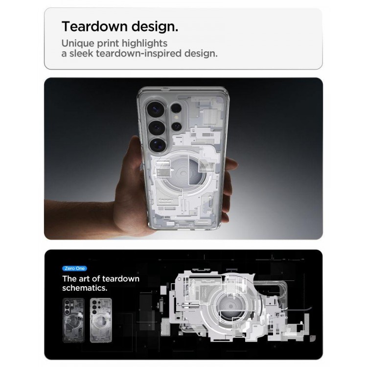 Θήκη Spigen SGP Ultra Hybrid MagFit MagSafe για Samsung Galaxy S26 ULTRA 5G 2026 - zero one ΛΕΥΚΟ - ACS10683