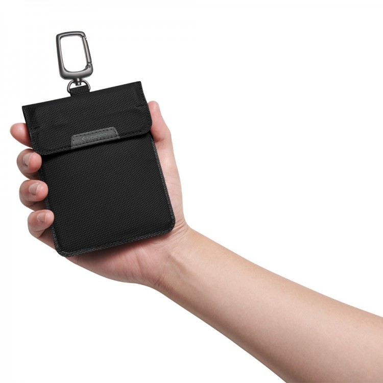 Spigen Klasden Πορτοφόλι,  RFIDShield Προστασία (CarKey) , KEYLESS RFID SIGNAL BLOCKER - ΜΑΥΡΟ - AFA03754
