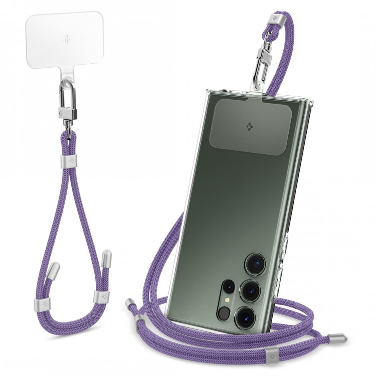 Spigen SGP Universal ρυθμιζόμενο ΣΕΤ Strap καρπού + CROSSBODY με ConTag2 1P για Θήκες SMARTPHONE - Deep ΜΩΒ - AFA08363