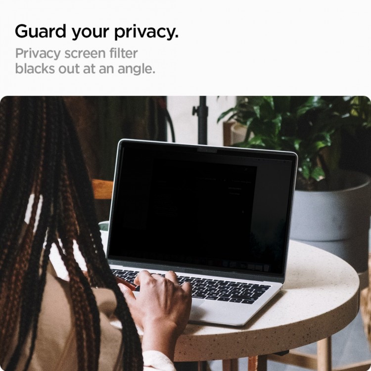 Spigen SGP Γυαλί προστασίας GLAS.tR SLIM SafeView Privacy Filter για Apple MacBook Air 15" M2 2023 - AFL06951