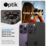 SPIGEN SGP OPTIK.TR EZ FIT CAMERA PROTECTOR Γυαλί προστασίας ΦΑΚΩΝ 9H για CAMERA LENS για Apple iPhone 16/15/14 Pro & 16/15/14 Pro Max - ΜΑΥΡΟ - AGL05217 - 2-TEM