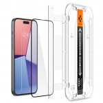 Spigen SGP Γυαλί προστασίας GLAS.tR EZ Fit HD CASE FRIENDLY για APPLE iPhone 15 Plus 6.7 2023 - ΜΑΥΡΟ - AGL06884 - 2 TEM.