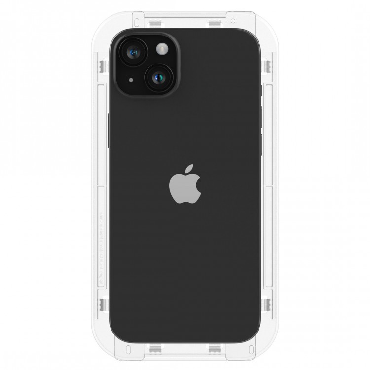 Spigen SGP Γυαλί προστασίας GLAS.tR EZ Fit HD CASE FRIENDLY για APPLE iPhone 15 Plus 6.7 2023 - ΜΑΥΡΟ - AGL06884 - 2 TEM.