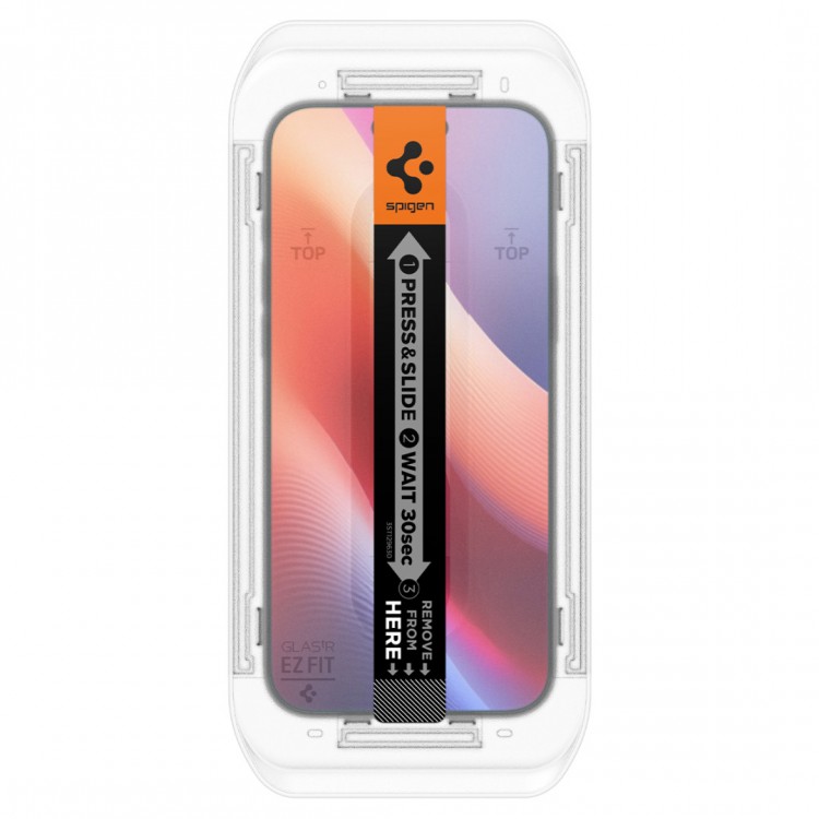 Spigen SGP Γυαλί προστασίας Privacy GLAS.tR EZ Fit SLIM CASE FRIENDLY για APPLE iPhone 16 PRO 6.3 2024, 2-TEM - ΔΙΑΦΑΝΟ - AGL07929