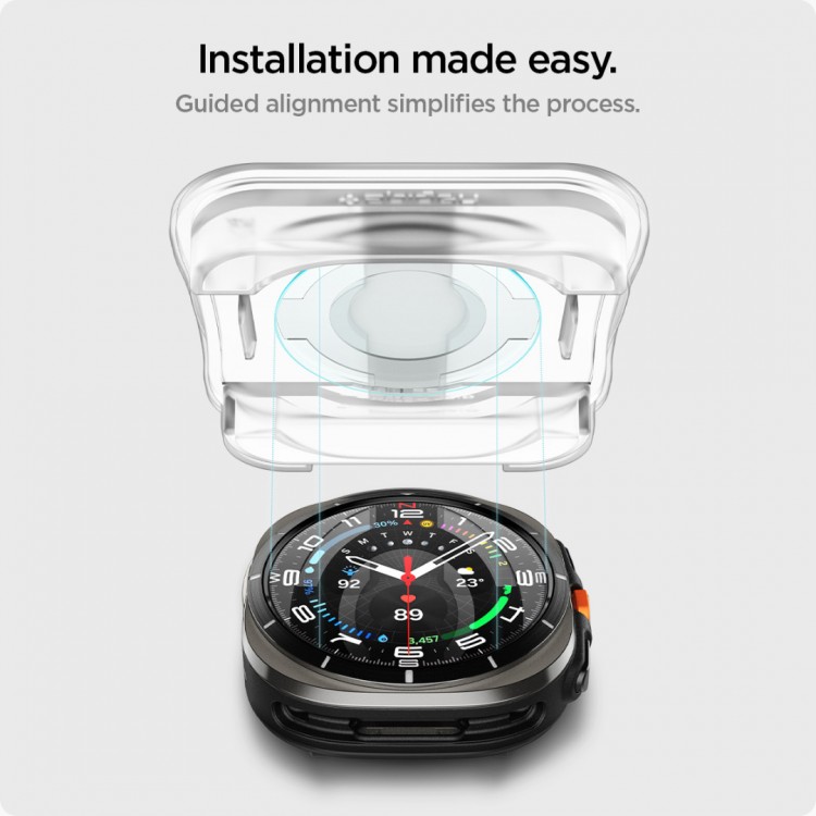 Spigen SGP Γυαλί Προστασίας GLAS.TR SLIM EZ FIT για SAMSUNG GALAXY Watch ULTRA - AGL08349 - 2 TEM - ΔΙΑΦΑΝΟ