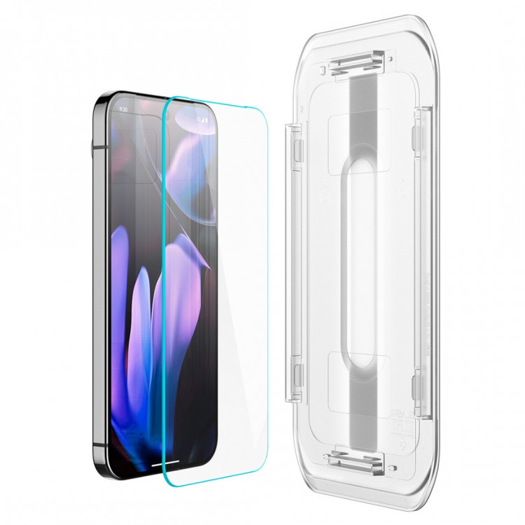 Spigen SGP Γυαλί προστασίας GLAS.tR ”EZ FIT” 2-PACK SLIM FC για Google Pixel 9 Pro/Pixel 9 , 2 TEM - ΔΙΑΦΑΝΟ - AGL08442