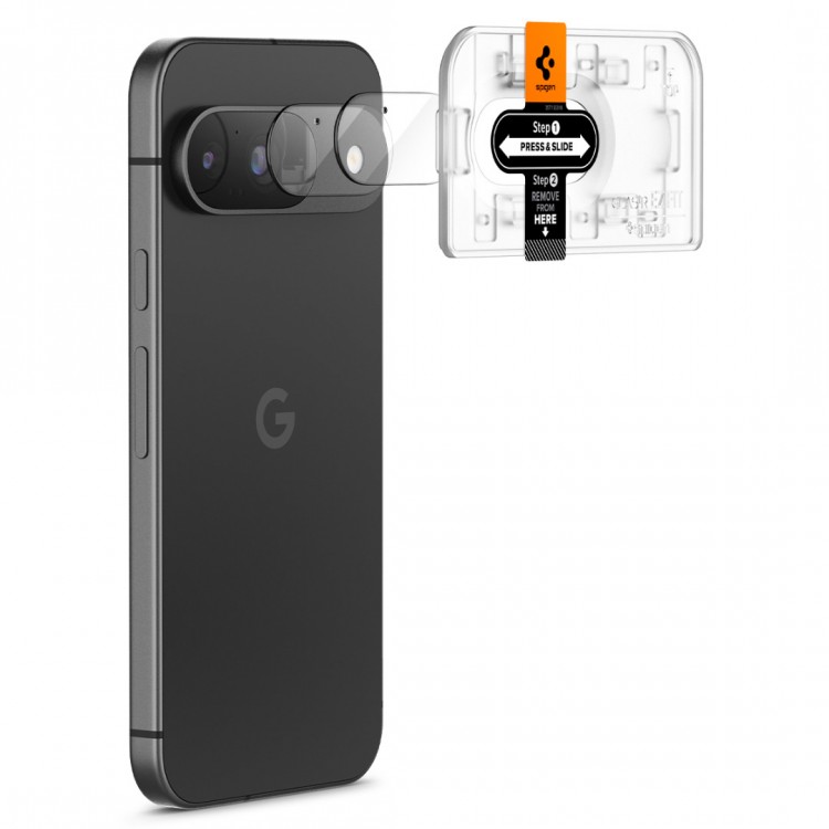 Spigen SGP GLAS.tR SLIM Optik Γυαλί προστασίας 9H Camera Lens για CAMERA για Google Pixel 9 - ΔΙΑΦΑΝΟ - 2 τεμ. - AGL08443