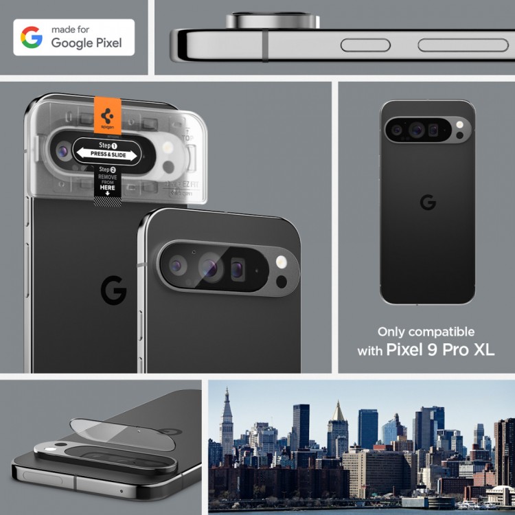 Spigen SGP GLAS.tR SLIM Optik Γυαλί προστασίας 9H Camera Lens για CAMERA για Google Pixel 9 Pro XL - ΔΙΑΦΑΝΟ - 2 τεμ. - AGL08446