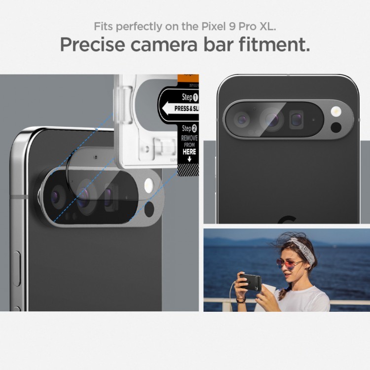 Spigen SGP GLAS.tR SLIM Optik Γυαλί προστασίας 9H Camera Lens για CAMERA για Google Pixel 9 Pro XL - ΔΙΑΦΑΝΟ - 2 τεμ. - AGL08446