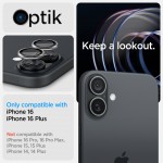 SPIGEN SGP OPTIK.TR EZ FIT CAMERA PROTECTOR Γυαλί προστασίας ΦΑΚΩΝ 9H για CAMERA LENS για Apple IPHONE 16 6.1/16 Plus 6.7 - ΔΙΑΦΑΝΟ - AGL08531- 2-TEM