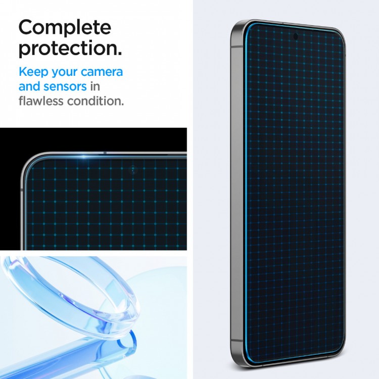 Spigen SGP Γυαλί προστασίας ALM GLAS.tR SLIM FC για SAMSUNG GALAXY S24 FE / GALAXY A56 5G - 2 TEM - ΔΙΑΦΑΝΟ - AGL08729