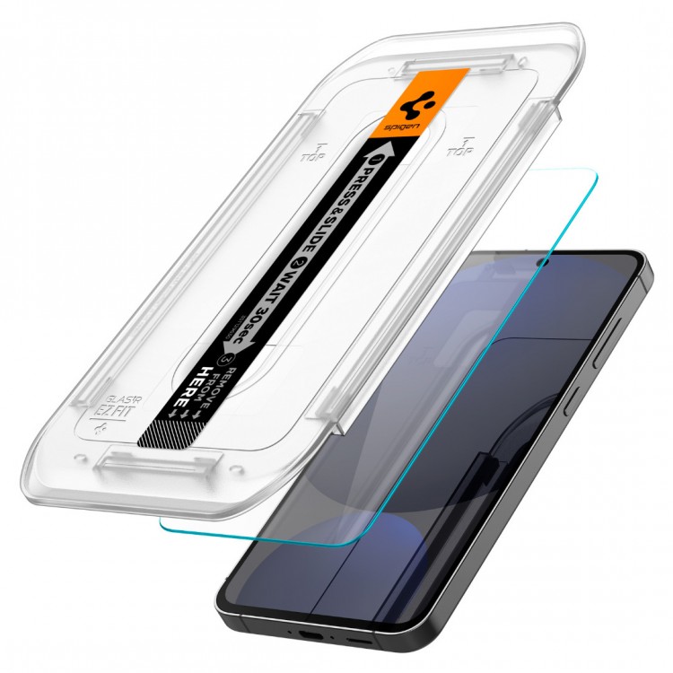 Spigen SGP Γυαλί προστασίας ALM GLAS.tR SLIM FC για SAMSUNG GALAXY S24 FE / GALAXY A56 5G - 2 TEM - ΔΙΑΦΑΝΟ - AGL08729