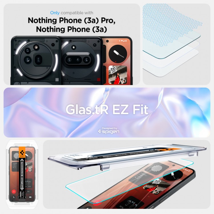 SPIGEN SGP TEMPERED GLASS ALM GLAS.TR SLIM για NOTHING PHONE (3a)/(3a) Pro - 1 ΤΕΜ - AGL09429 - ΔΙΑΦΑΝΟ