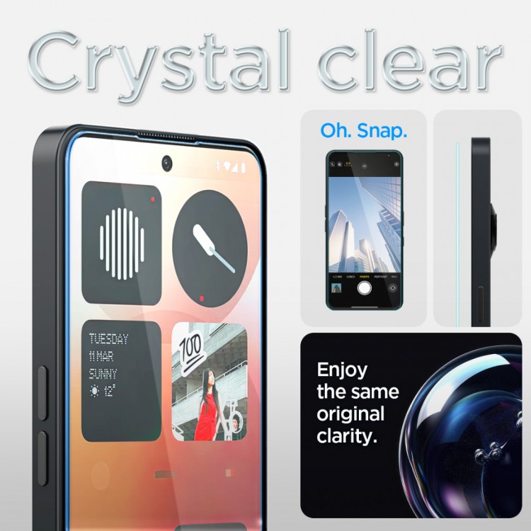 SPIGEN SGP TEMPERED GLASS ALM GLAS.TR SLIM για NOTHING PHONE (3a)/(3a) Pro - 1 ΤΕΜ - AGL09429 - ΔΙΑΦΑΝΟ
