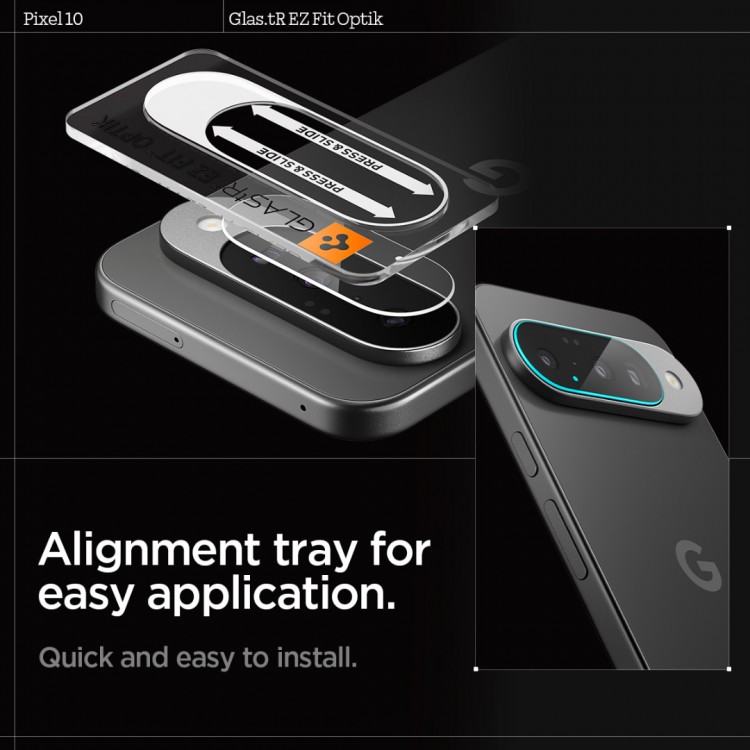 Spigen SGP GLAS.tR EZ FIT Optik PRO Γυαλί προστασίας 9H Camera Lens για CAMERA για Google Pixel 10 2025 - ΔΙΑΦΑΝΟ - 2 τεμ. - AGL09661