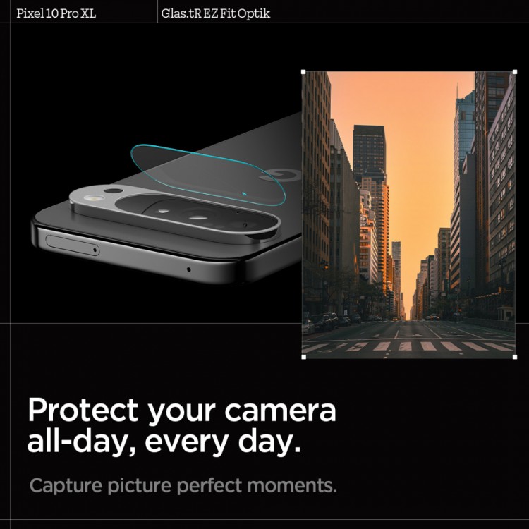 Spigen SGP GLAS.tR EZ FIT Optik PRO Γυαλί προστασίας 9H Camera Lens για CAMERA για Google Pixel 10 PRO XL 2025 - ΔΙΑΦΑΝΟ - 2 τεμ. - AGL09663