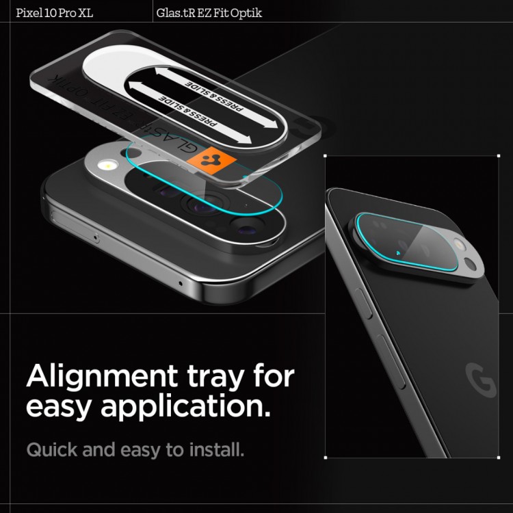 Spigen SGP GLAS.tR EZ FIT Optik PRO Γυαλί προστασίας 9H Camera Lens για CAMERA για Google Pixel 10 PRO XL 2025 - ΔΙΑΦΑΝΟ - 2 τεμ. - AGL09663