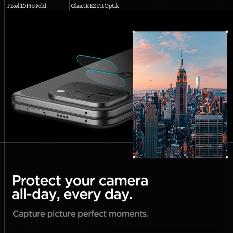 Spigen SGP GLAS.tR EZ FIT Optik PRO Γυαλί προστασίας 9H Camera Lens για CAMERA για Google Pixel 10 Pro Fold 2025 - ΔΙΑΦΑΝΟ - 2 τεμ. - AGL09664