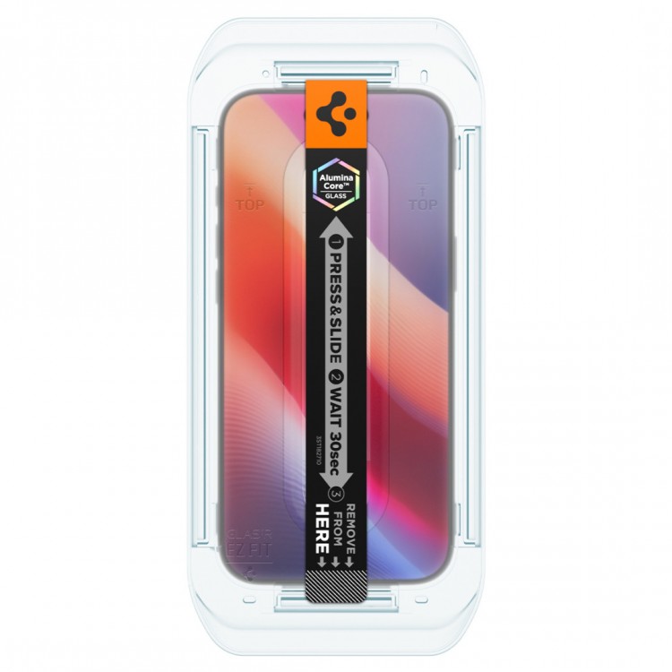 Spigen SGP Γυαλί προστασίας GLAS.tR EZ Fit SLIM CASE FRIENDLY για APPLE iPhone 17 Air 6.6 2025 , 2-TEM - ΔΙΑΦΑΝΟ - AGL09861
