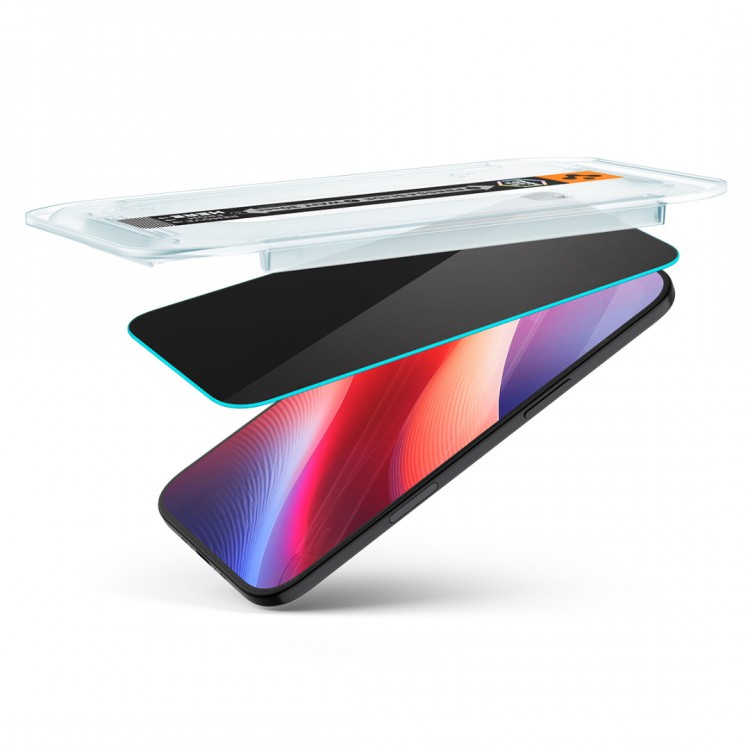 Spigen SGP Γυαλί προστασίας Privacy GLAS.tR EZ Fit SLIM CASE FRIENDLY για APPLE iPhone 17 Air 6.6 2025 , 2-TEM - ΔΙΑΦΑΝΟ - AGL09862