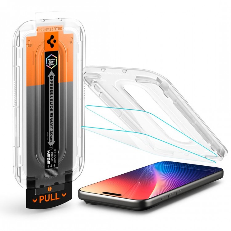 Spigen SGP Γυαλί προστασίας GLAS.tR EZ Fit Pro HD 1 Pack CASE FRIENDLY για APPLE iPhone 16 PRO 6.3 2024/17 6.3 2025 / 17 PRO 6.3 2025 - ΔΙΑΦΑΝΟ - AGL10097