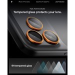 SPIGEN SGP OPTIK.TR EZ FIT CAMERA PROTECTOR Γυαλί προστασίας ΦΑΚΩΝ 9H για CAMERA LENS για Apple IPHONE 17/16/15/14 Pro & iPhone 17/16/15/14 Pro Max - ΠΟΡΤΟΚΑΛΙ - AGL10123 - 2-TEM