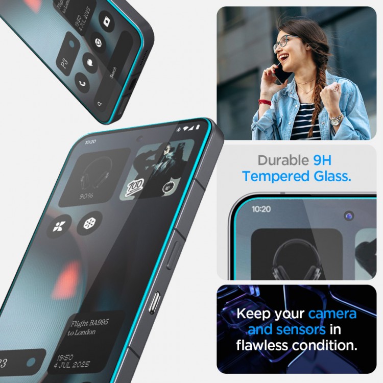 SPIGEN SGP TEMPERED GLASS Glass tR EZ Fit για NOTHING PHONE 3 - 2 ΤΕΜ. - ΔΙΑΦΑΝΟ - AGL10165