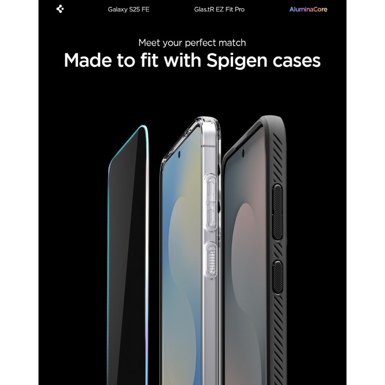 Spigen SGP Γυαλί προστασίας GLAS.tR EZ Fit HD FC για SAMSUNG GALAXY S25 FE 5G 2025 - 2 TEM. - ΔΙΑΦΑΝΟ - AGL10202