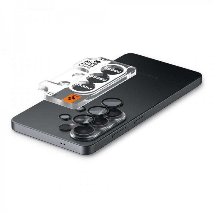 SPIGEN SGP Optik Pro HD EZ FIT CAMERA PROTECTOR Γυαλί προστασίας ΦΑΚΩΝ για CAMERA LENS Samsung GALAXY S26 ULTRA 5G 2026 - ΜΑΥΡΟ - AGL11076 - 2-TEM