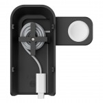 SPIGEN SGP OneTap Pro 3 MagFit MagSafe 3-σε-1 Mαγνητική Βάση Qi2 Ασύρματης Φόρτισης για Αpple iPhone, Apple Watch Series, Airpods 15W - ΓΚΡΙ - AMP06527