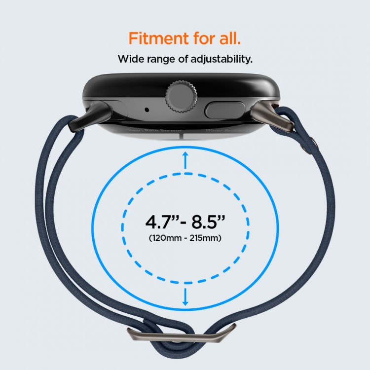Spigen SGP BAND FIT LITE Υφασμάτινο Λουράκι για Google Pixel Watch 4/3 45 mm (2025/2024) - ΜΑΥΡΟ -  AMP07601